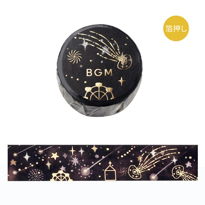 BGM Night of Shooting Stars Gold Foil Washi Tape - Sky BGM Night of Shooting Stars Gold Foil Washi Tape - Sky BM-SDG015