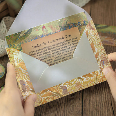 BGM Mysterious Journey Gold Foil Washi Tape - Forest