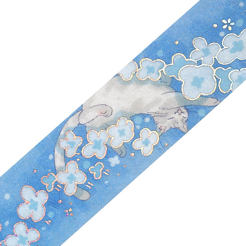 BGM Mysterious Journey Holographic Foil Washi Tape - Neko Land  BM-SDG047