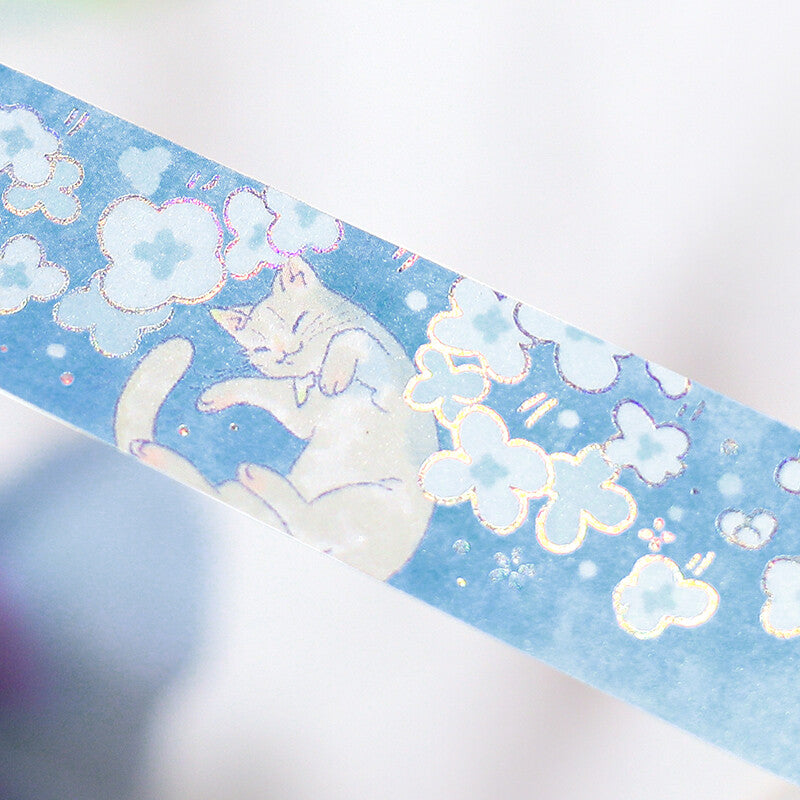 BGM Mysterious Journey Holographic Foil Washi Tape - Neko Land  BM-SDG047