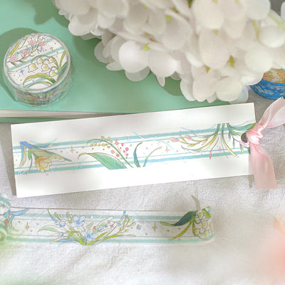 BGM Mysterious Journey Holographic Foil Washi Tape - The Language of Flowers