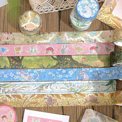 BGM Mysterious Journey Holographic Foil Washi Tape - The Language of Flowers