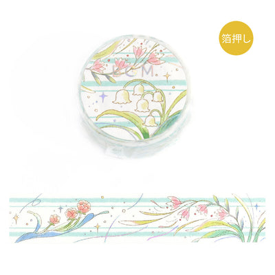 BGM Mysterious Journey Holographic Foil Washi Tape - The Language of Flowers BM-SDG048