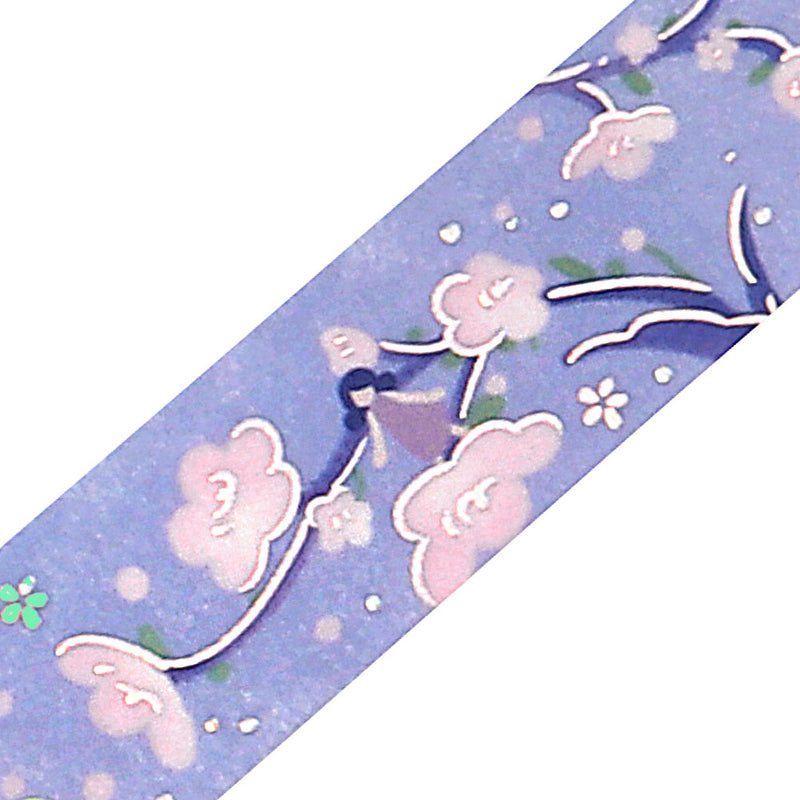 BGM Flower Story Holographic Foil Washi Tape - Light Purple BM-SDG051