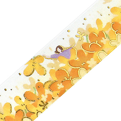 BGM Flower Story Gold Foil Washi Tape - Flower Snowstorm BM-SDG052