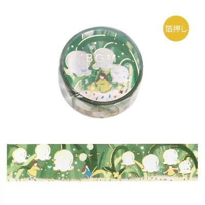 BGM Flower Story Gold Foil Washi Tape - Flower Lights BM-SDG054