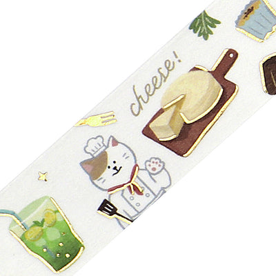 BGM Cafes in the World Gold Foil Washi Tape - France BM-SDG055