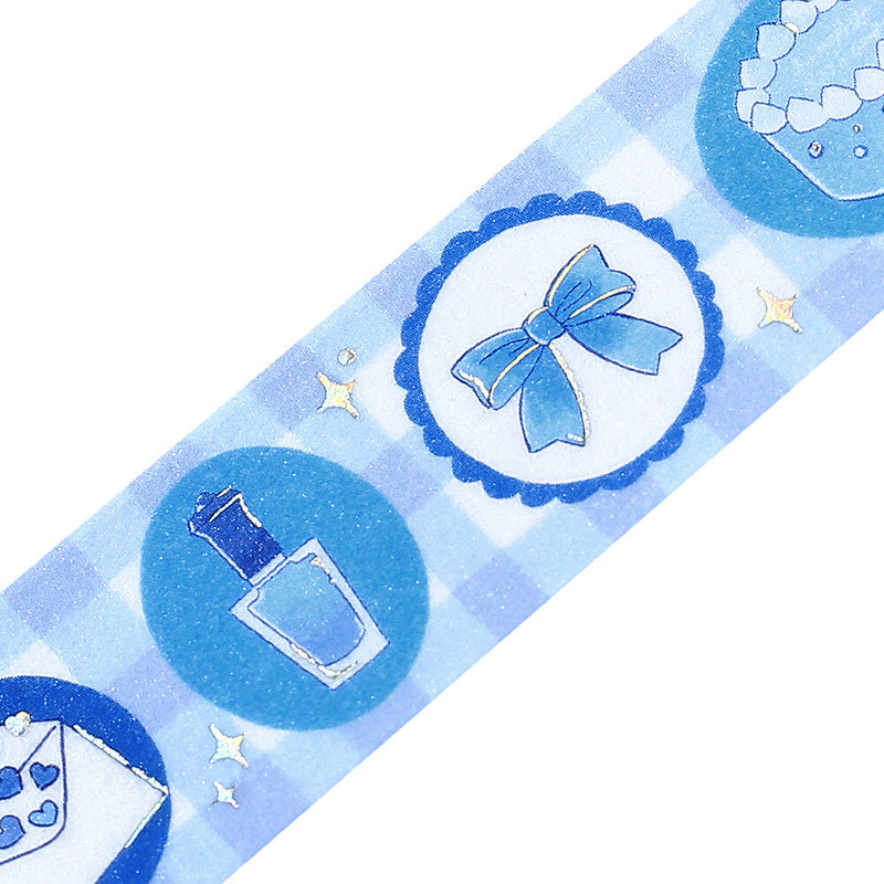 BGM Favorite Color Life Holographic Foil Washi Tape - Blue BM-SDG062