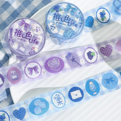 BGM Favorite Color Life Holographic Foil Washi Tape - Purple