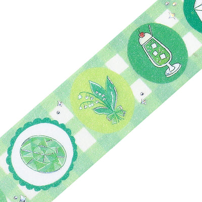 BGM Favorite Color Life Holographic Foil Washi Tape - Green BM-SDG065