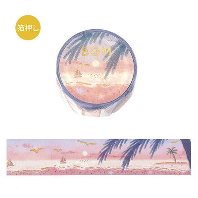 BGM Dreamscape Gold Foil Washi Tape - Seashore BM-SDG070