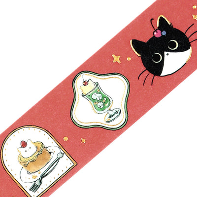 BGM Kuroneko Cafe Gold Foil Washi Tape - Frame BM-SDG085