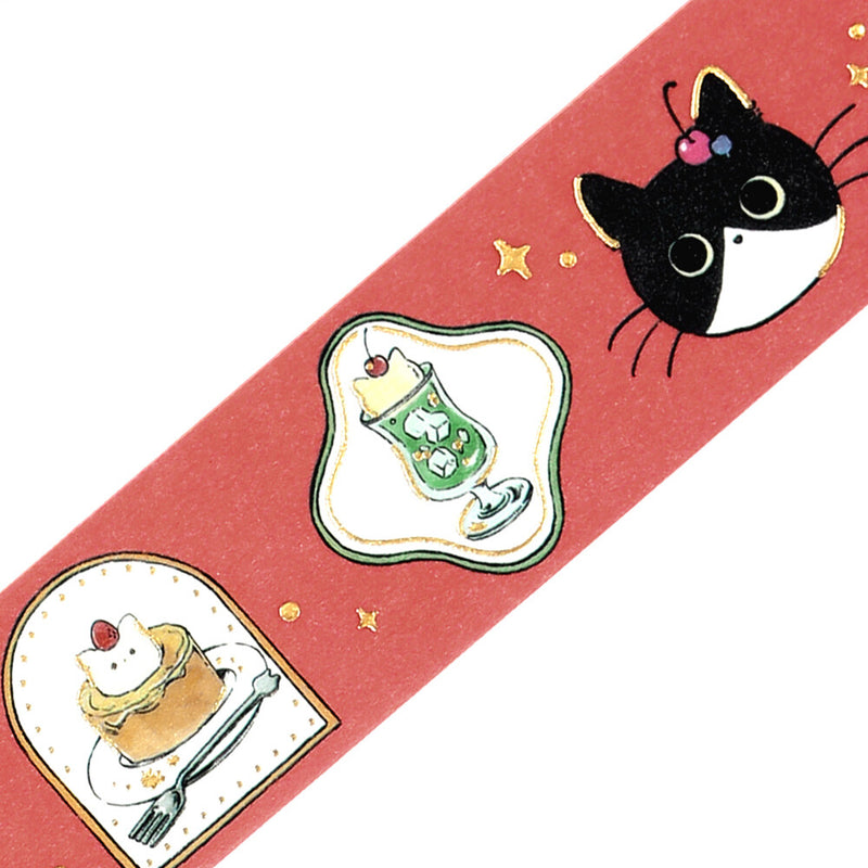 BGM Kuroneko Cafe Gold Foil Washi Tape - Frame BM-SDG085