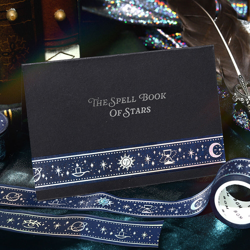 BGM Stellar Grimoire Holographic Foil Washi Tape - Blue