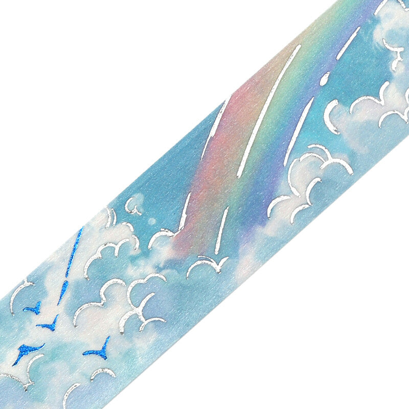 BGM Sky Illustration Book Two Color Foil Washi Tape - Sunny Sky BM-SDWG001