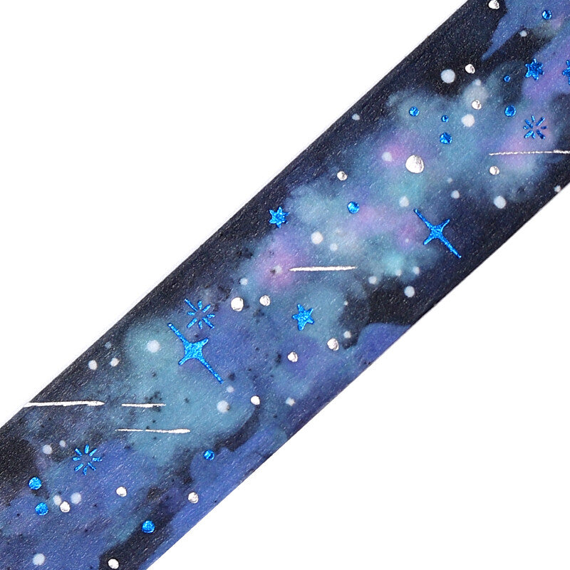 BGM Sky Illustration Book Foil Washi Tape - Galaxy BM-SDWG004