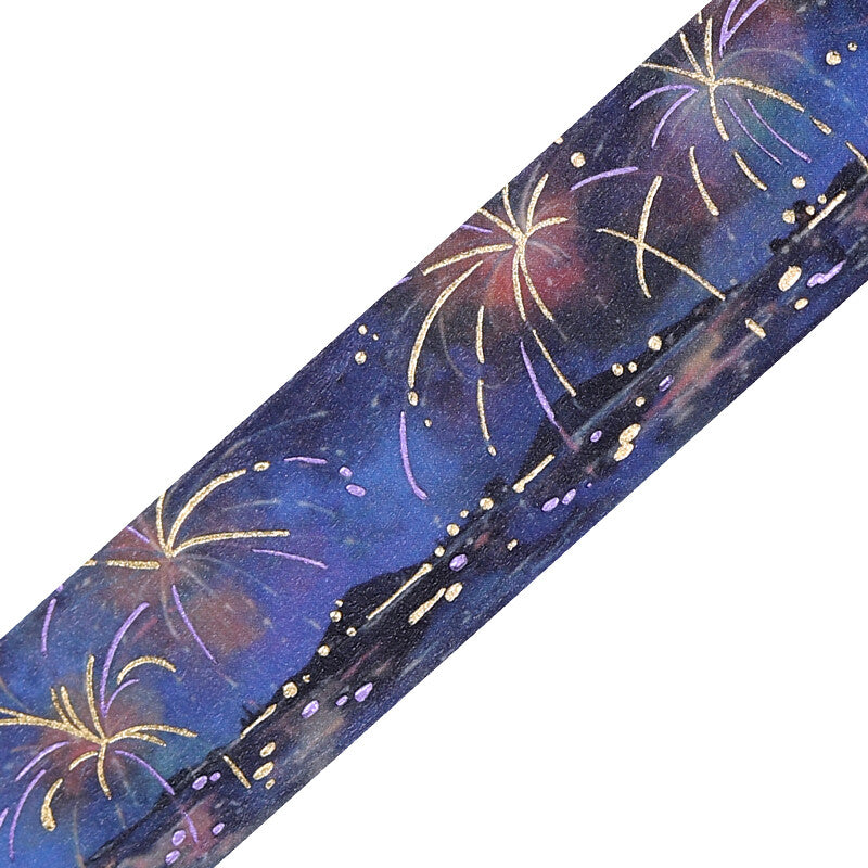 BGM Sky Illustration Book Foil Washi Tape - Fireworks BM-SDWG006