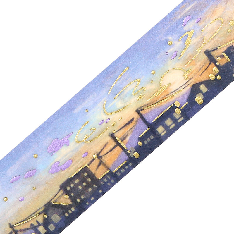 BGM Sky Illustration Book Foil Washi Tape - Sunset BM-SDWG008
