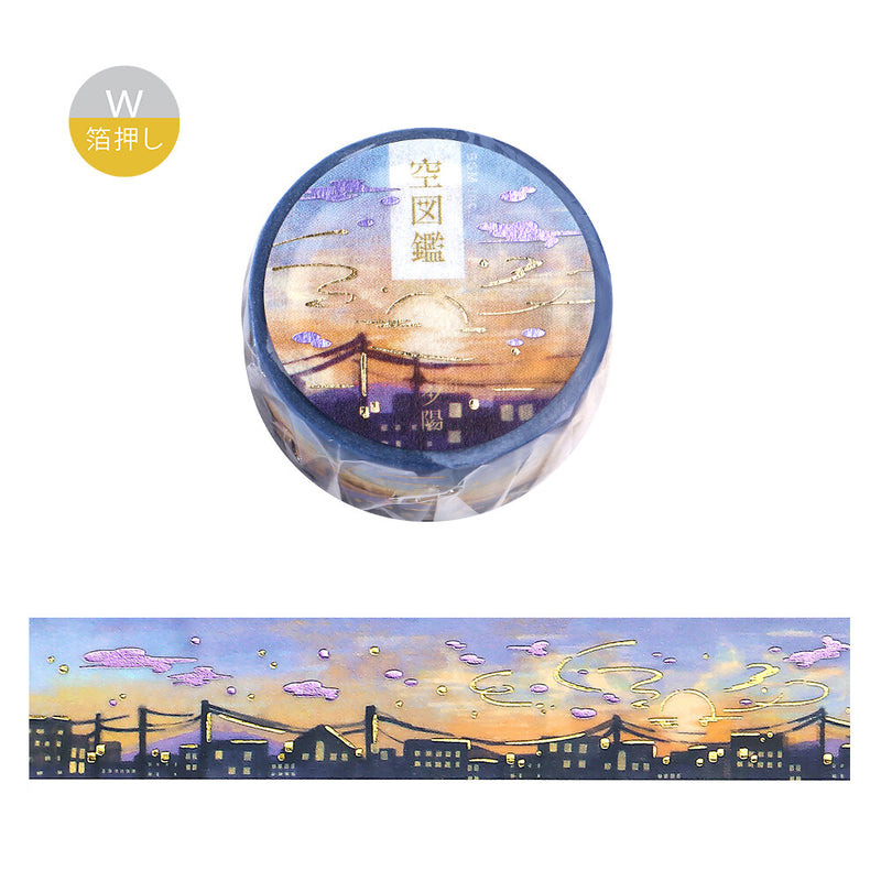 BGM Sky Illustration Book Foil Washi Tape - Sunset BM-SDWG008