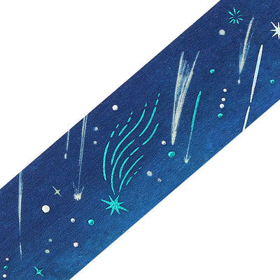 BGM Sky Illustration Book Foil Washi Tape - Meteor BM-SDWG009