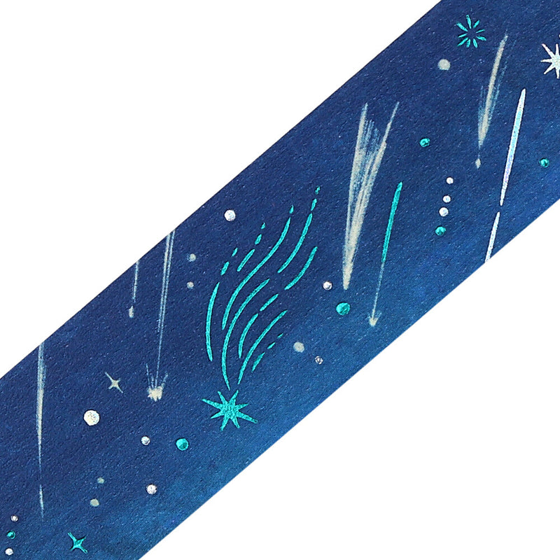 BGM Sky Illustration Book Foil Washi Tape - Meteor BM-SDWG009