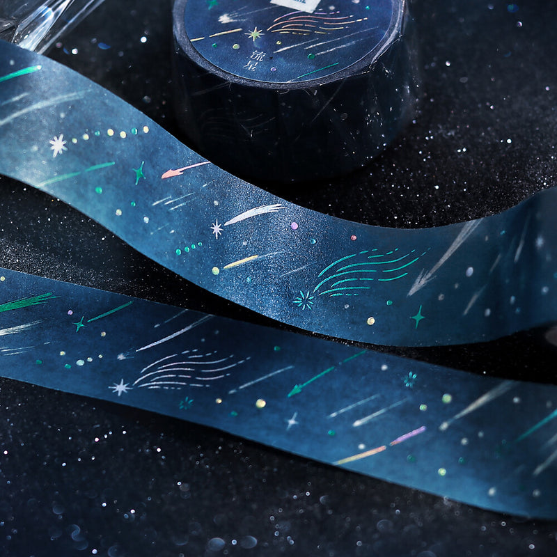 BGM Sky Illustration Book Foil Washi Tape - Meteor BM-SDWG009