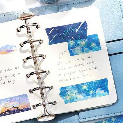 BGM Sky Illustration Book Foil Washi Tape - Meteor BM-SDWG009