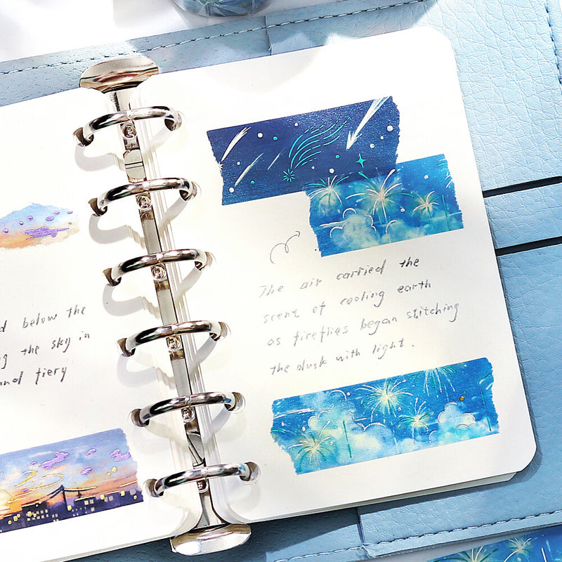 BGM Sky Illustration Book Foil Washi Tape - Meteor BM-SDWG009