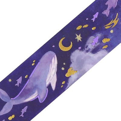 BGM Sky Illustration Book Foil Washi Tape - Yonagi BM-SDWG011