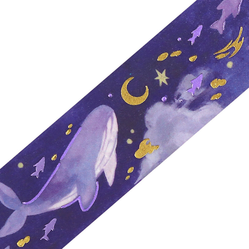 BGM Sky Illustration Book Foil Washi Tape - Yonagi BM-SDWG011