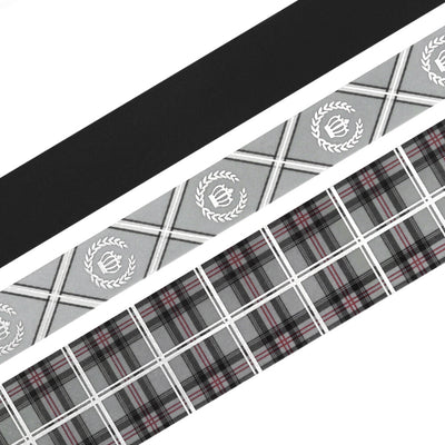 BGM School Colors Silver Foil Washi Tape - Gray BM-SET008