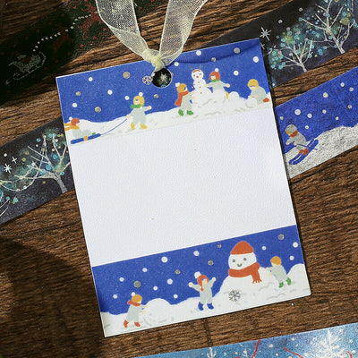 BGM Christmas Limited Edition Holographic Foil Washi Tape - Let's Make a Snowman BM-SPLM048