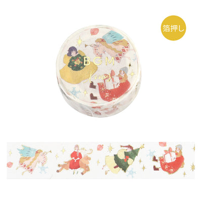 BGM Christmas Limited Edition Gold Foil Washi Tape - Flying Girl BM-SPLM051