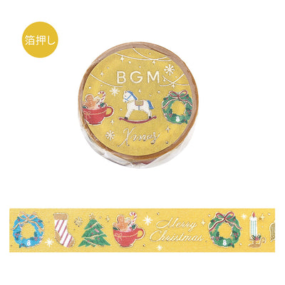BGM Christmas Limited Edition Gold Foil Washi Tape - Small Things BM-SPLM056
