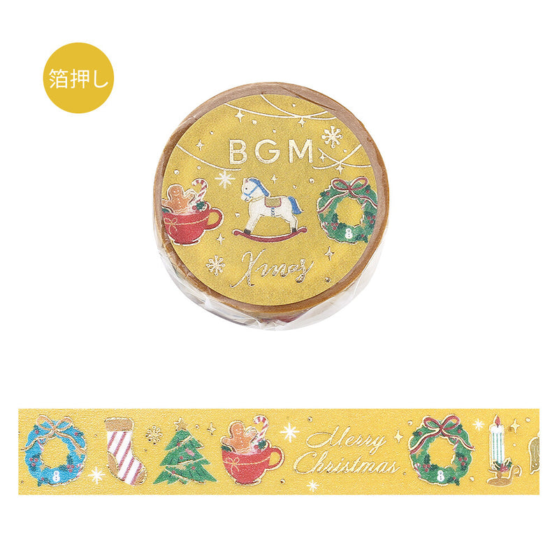 BGM Christmas Limited Edition Gold Foil Washi Tape - Small Things BM-SPLM056