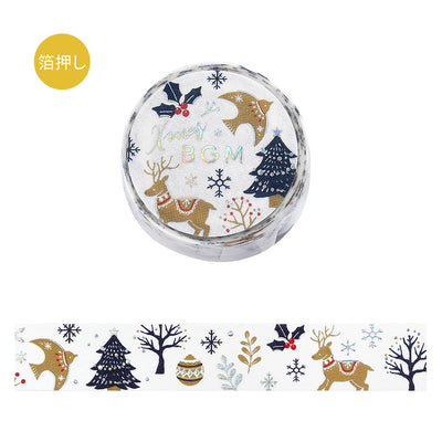 BGM Christmas Limited Edition Holographic Foil Washi Tape - Christmas Forest BM-SPLM057