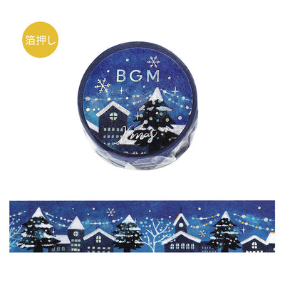 BGM Christmas Limited Edition Holographic Foil Washi Tape - Twinkling Night BM-SPLM061