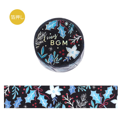BGM Christmas Limited Edition Holographic Foil Washi Tape - Holly BM-SPLM063