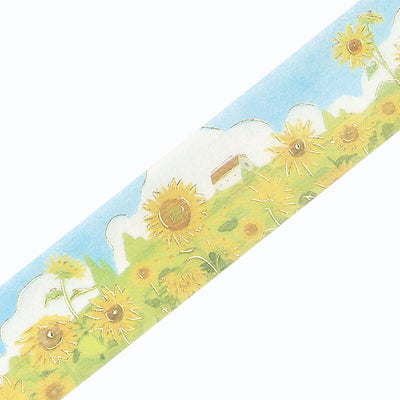 BGM Summer Limited Edition Gold Foil Washi Tape - Sunflower BM-SPLN044