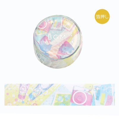 BGM Summer Limited Edition Silver Foil Washi Tape - Party BM-SPLN047