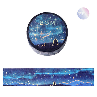 BGM Winter Limited Edition Holographic Foil Washi Tape - Aurora BM-SPLW038