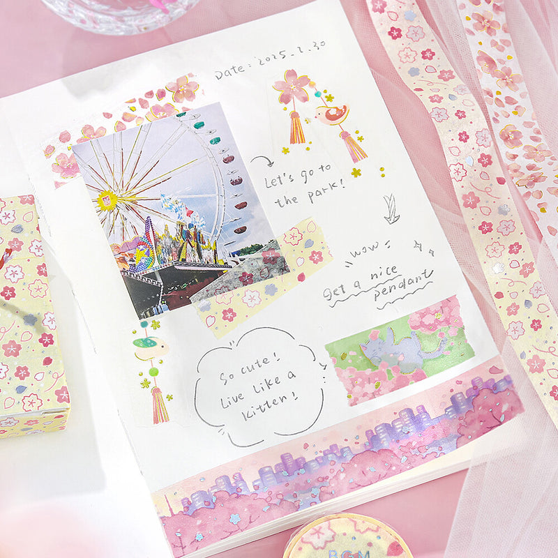 BGM Sakura Limited Edition Holographic Foil Washi Tape BM-SPSA042