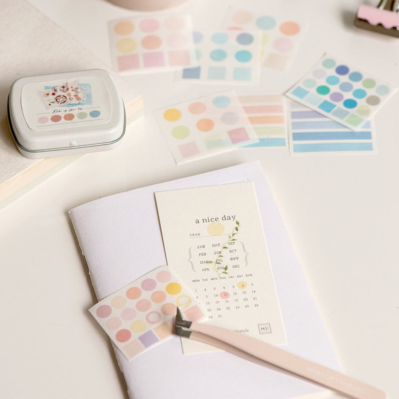 MU Mini Tin Palette Stickers - Picnic BMTPS-03