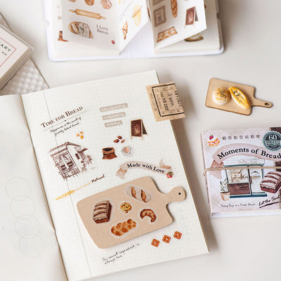 MU Die-Cut Washi Sticker Book #5 - Moments of Bread BOOK-005