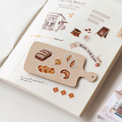 MU Die-Cut Washi Sticker Book #5 - Moments of Bread BOOK-005