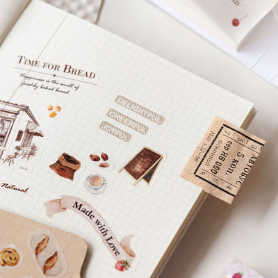 MU Die-Cut Washi Sticker Book #5 - Moments of Bread BOOK-005