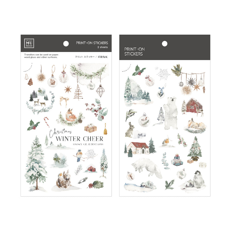 MU Christmas Limited Edition Print-on Sticker 