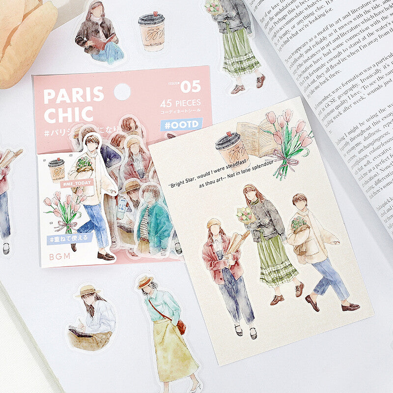 BGM Coordinate Sticker Flakes - Paris Chic BS-CS021