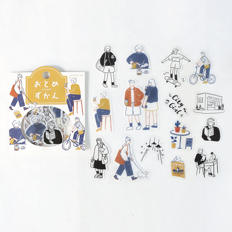 BGM Coordinate Sticker Flakes - City Girl BS-CS036