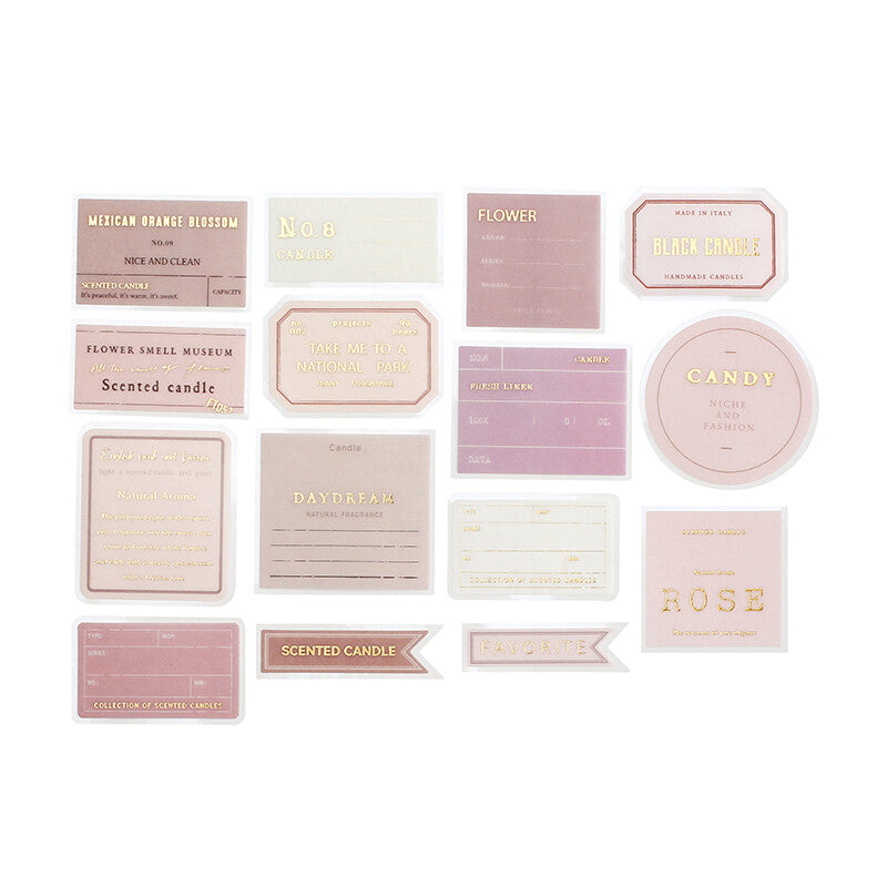 BGM Healing Time Gold Foil Sticker Flakes - Rose BS-FG133